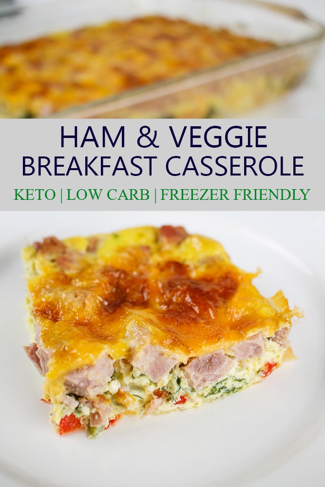 ham and vegetable breakfast casserole