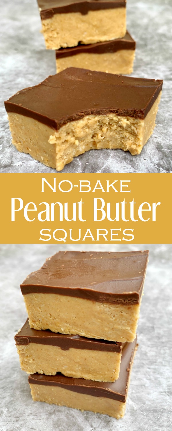 no bake peanut butter squares