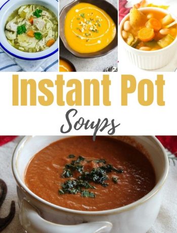 pinterest image for instant pot soups