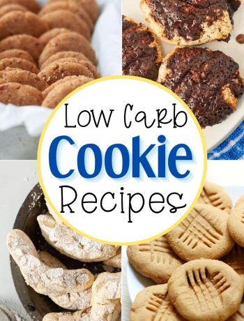pinterest image for low carb cookie recipes