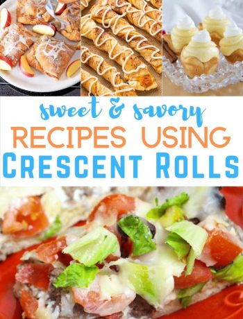 pinterest image for Crescent Roll Recipes