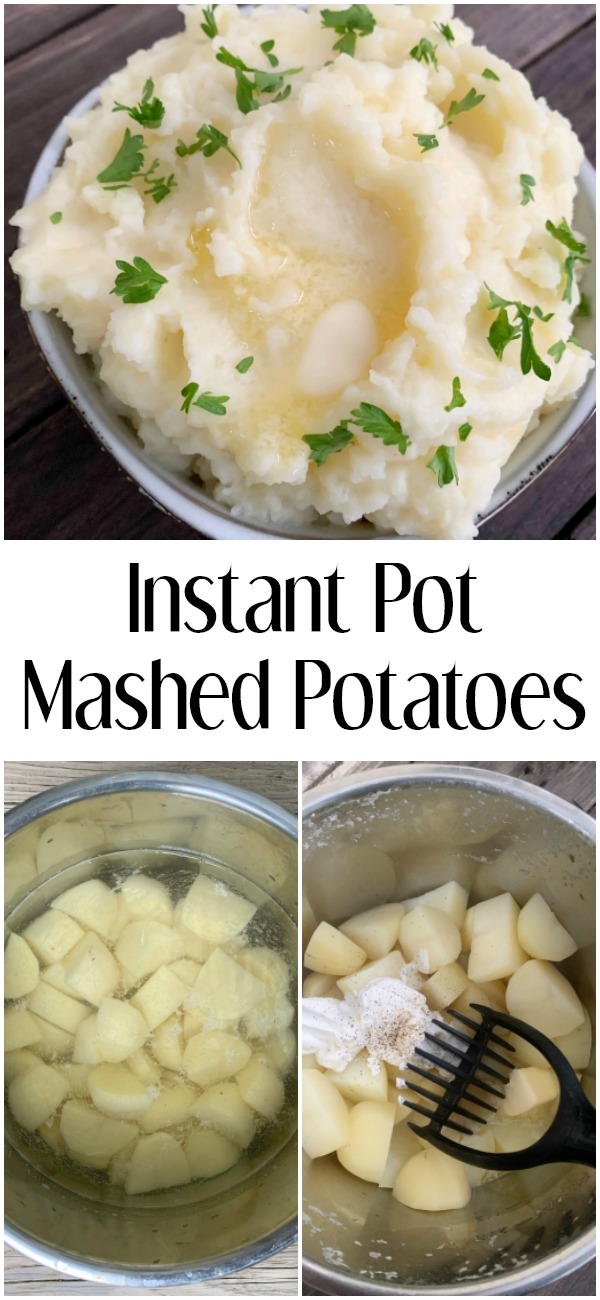 pinterest image for instant pot mashed potatoes