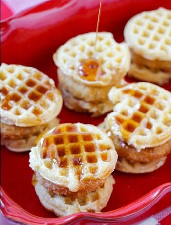 Easy Chicken and Waffle Sliders