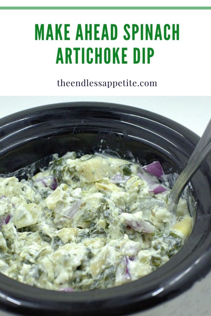 Make-Ahead Spinach Artichoke Dip