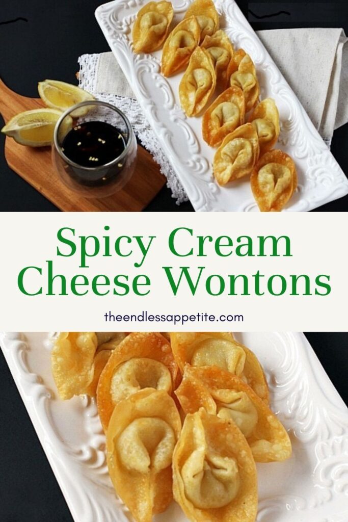 Spicy Cream Cheese Wontons