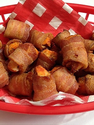 Bacon-Wrapped Buffalo Chicken Bites