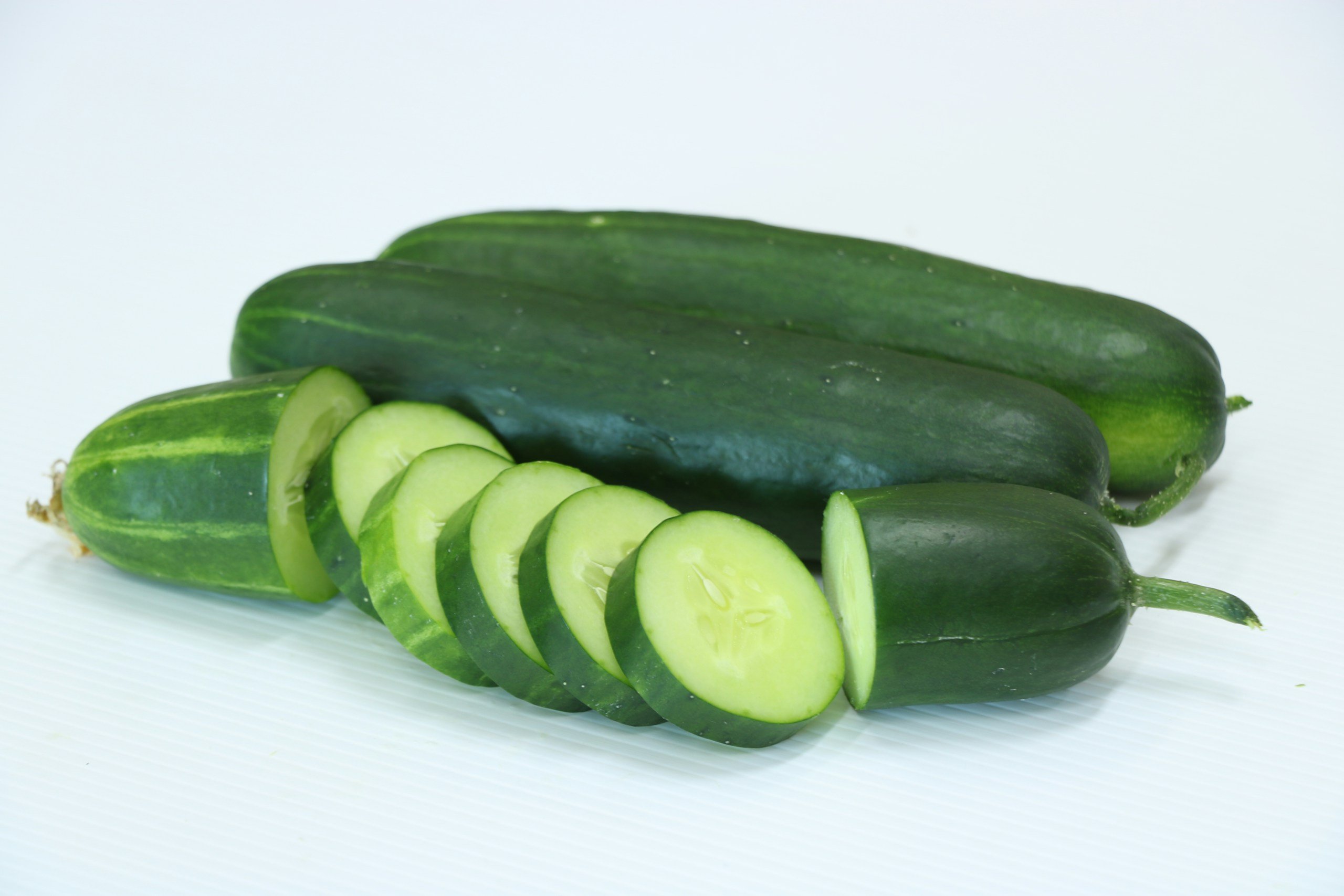 Sliced cucumber