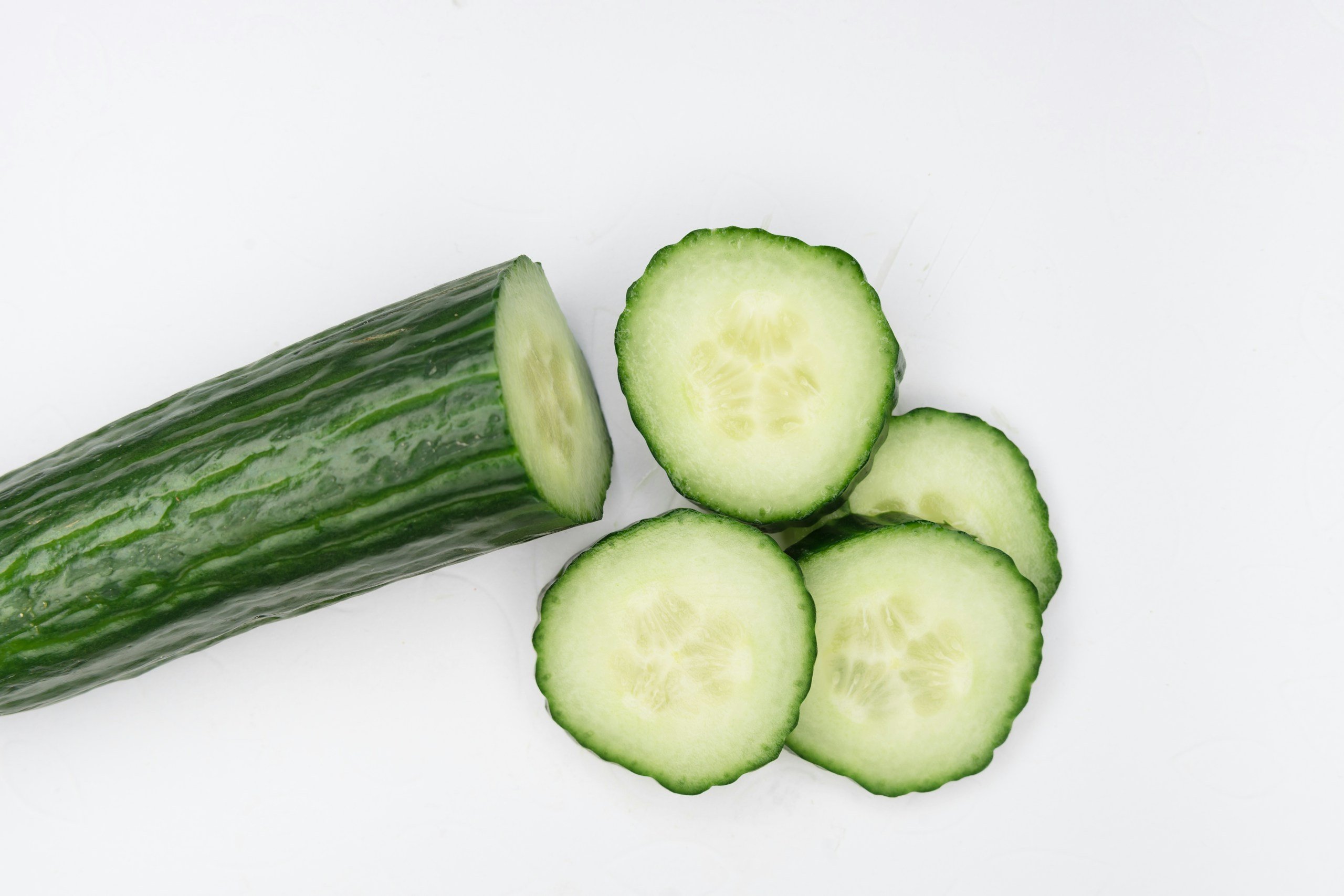 sliced english cucumber